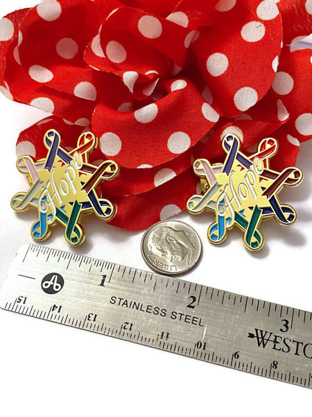 Hope Pin All Colors and Causes - Hope For Every Cause Cancer Disease Illness Awareness Support Pins