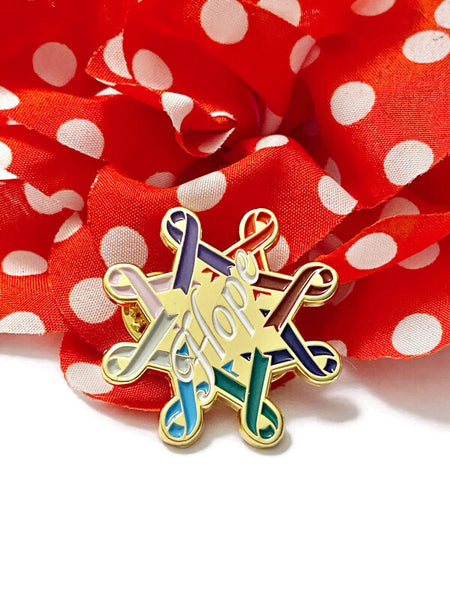 Hope Pin All Colors and Causes - Hope For Every Cause Cancer Disease Illness Awareness Support Pins