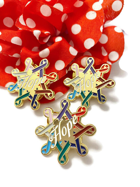 Hope Pin All Colors and Causes - Hope For Every Cause Cancer Disease Illness Awareness Support Pins